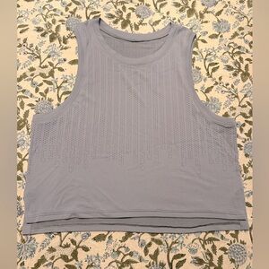 Lululemon dusty blue pointelle tank